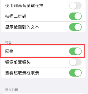 新源苹果手机维修网点分享iPhone如何开启九宫格构图功能 