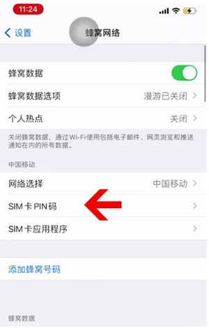 新源苹果14维修网分享如何给iPhone14的SIM卡设置密码 