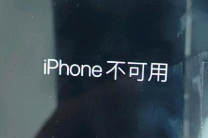 新源苹果服务网点分享锁屏界面显示“iPhone 不可用”如何解决 