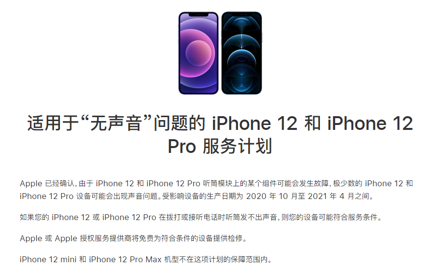 新源苹果手机维修分享iPhone 12/Pro 拨打或接听电话时无声音怎么办 